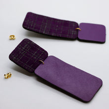 Charger l&#39;image dans la galerie, Boucles d&#39;oreilles •GYNE• violettes