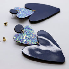 Charger l&#39;image dans la galerie, Boucles d&#39;oreilles •BELLÄ• bleues