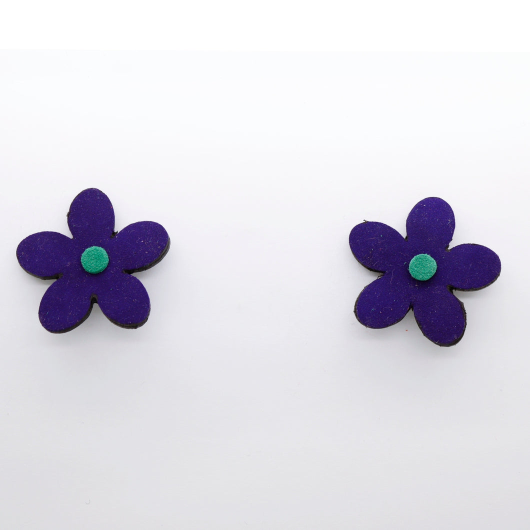 Boucles d'oreilles •ARIE• violettes