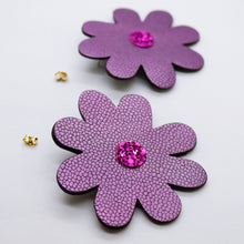 Charger l&#39;image dans la galerie, Boucles d&#39;oreilles •DOUA• violettes