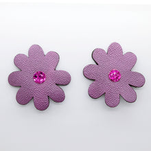 Charger l&#39;image dans la galerie, Boucles d&#39;oreilles •DOUA• violettes
