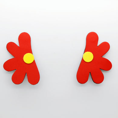 Boucles d'oreilles •AUBA• rouges