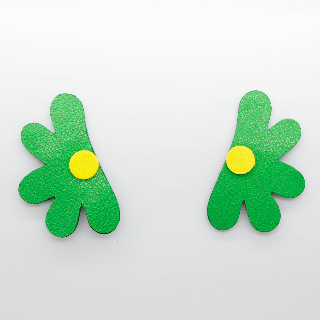 Boucles d'oreilles •AUBA• vertes