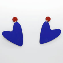 Charger l&#39;image dans la galerie, Boucles d&#39;oreilles •AMÕR• bleues