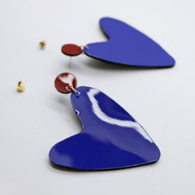 Charger l&#39;image dans la galerie, Boucles d&#39;oreilles •AMÕR• bleues