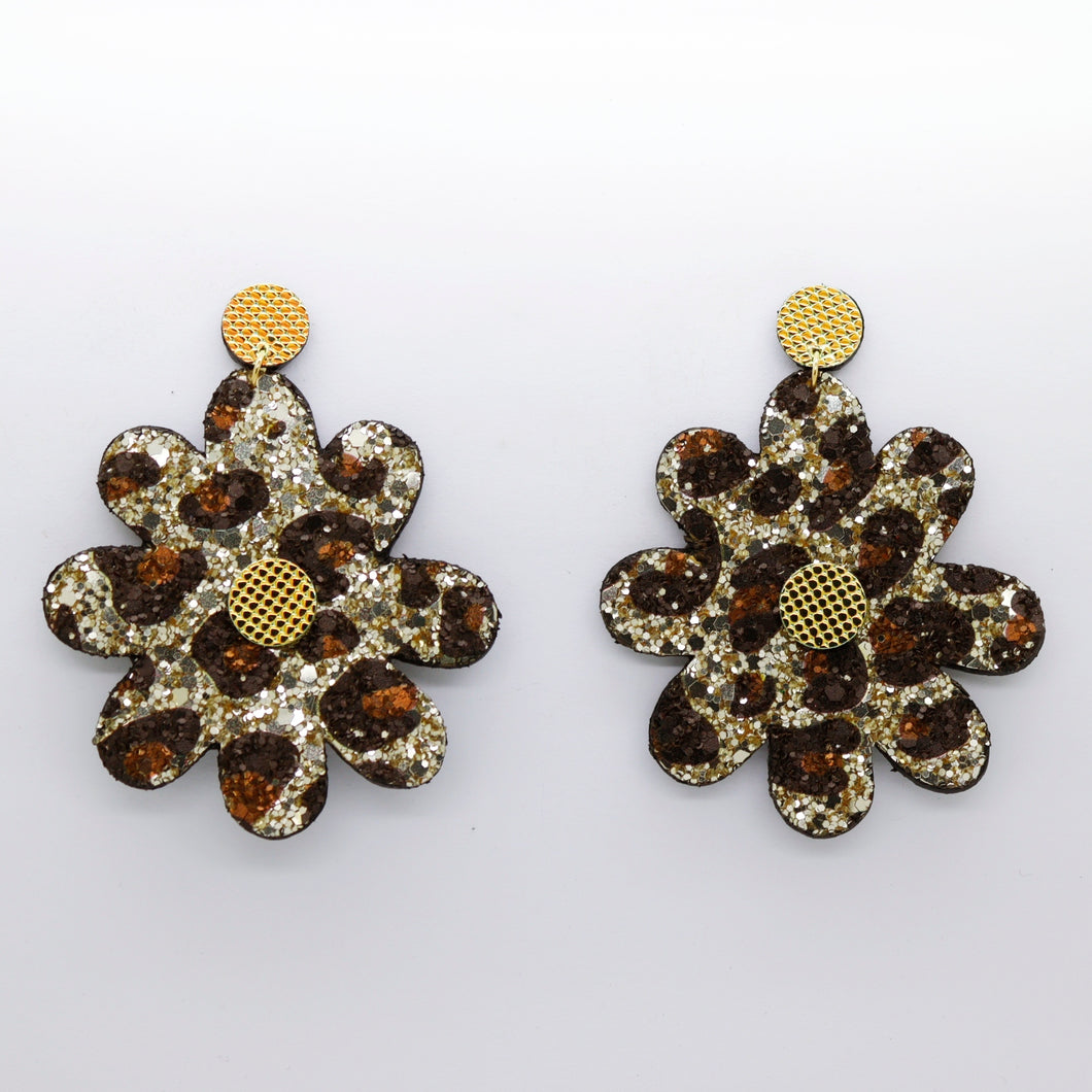 Boucles d'oreilles •SAINTA• à paillettes