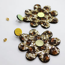 Charger l&#39;image dans la galerie, Boucles d&#39;oreilles •SAINTA• à paillettes
