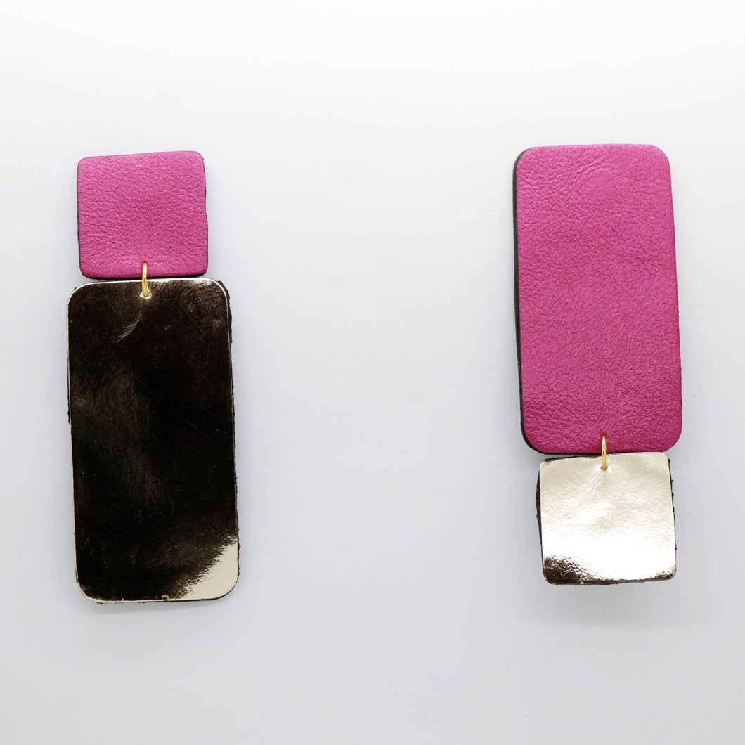 Boucles d'oreilles •GYNE• argentées