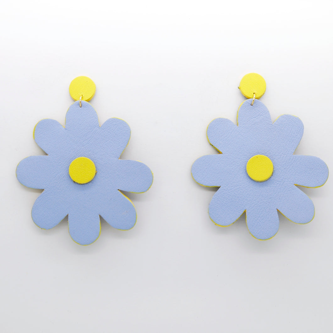 Boucles d'oreilles •SAINTA• bleues