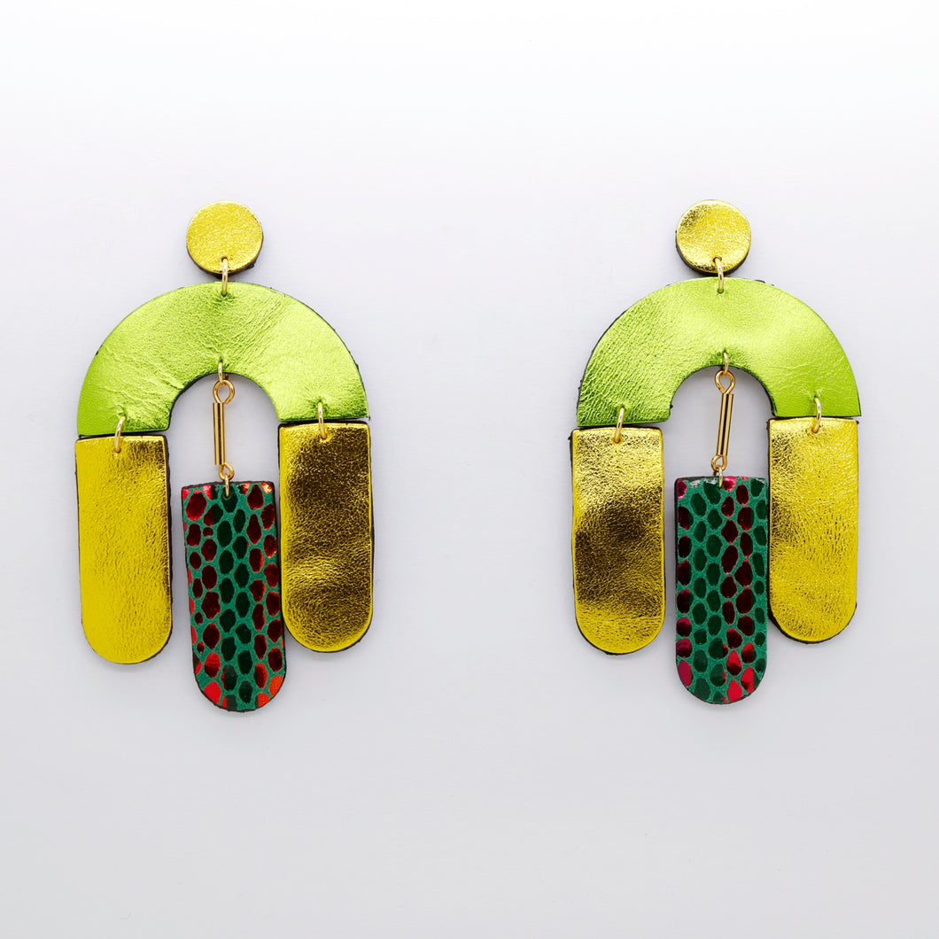 Boucles d'oreilles •SOCA• à motifs