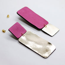 Charger l&#39;image dans la galerie, Boucles d&#39;oreilles •GYNE• argentées