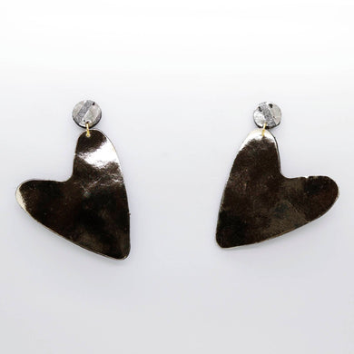 Boucles d'oreilles •AMÕR• argentées