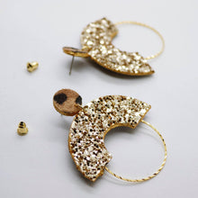 Charger l&#39;image dans la galerie, Boucles d&#39;oreilles •GRACIEUSES• à paillettes