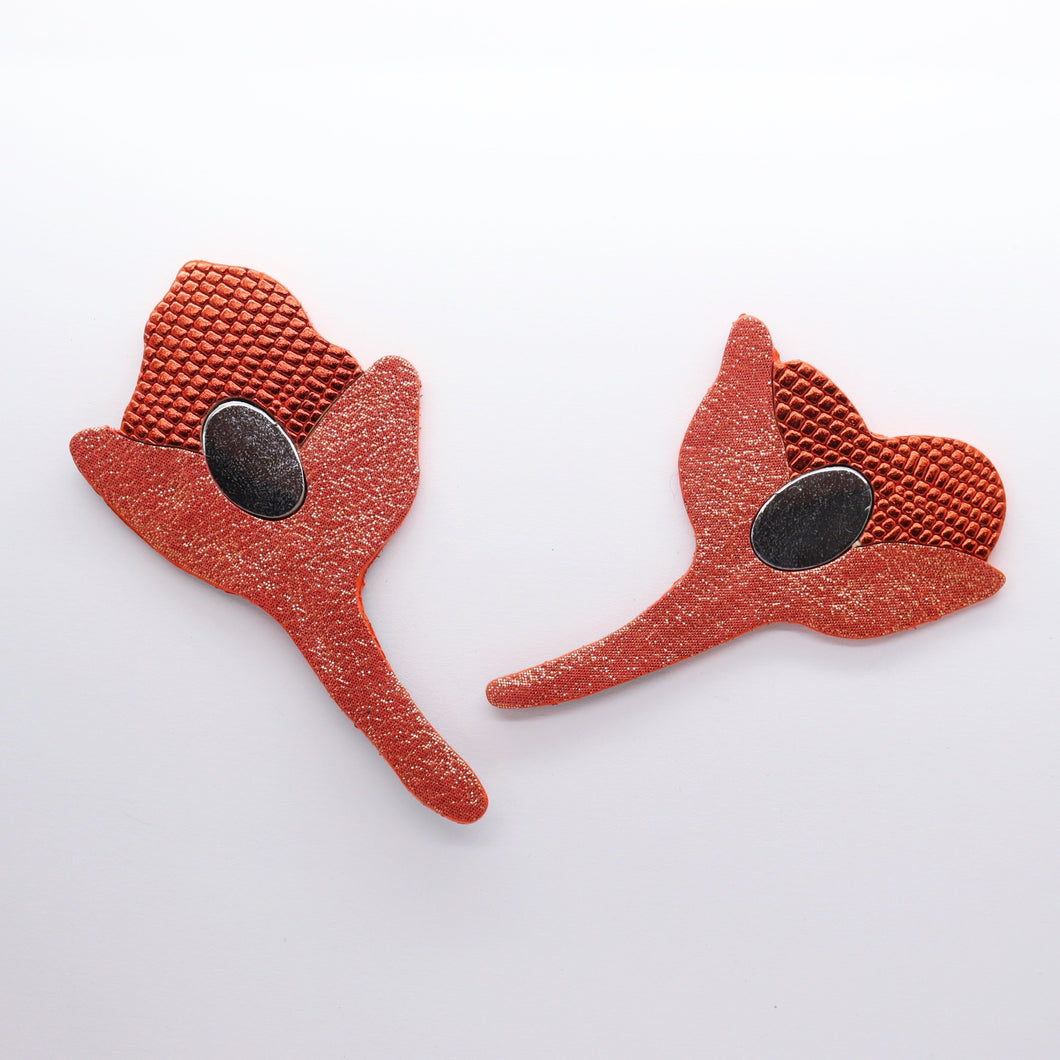 Boucles d'oreilles •YAYA• orangées