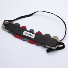 Charger l&#39;image dans la galerie, Headband - cuirs bordeaux/gris