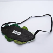 Charger l&#39;image dans la galerie, Headband - cuir/lin/feutrine, vert