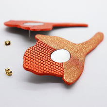 Charger l&#39;image dans la galerie, Boucles d&#39;oreilles •YAYA• orangées