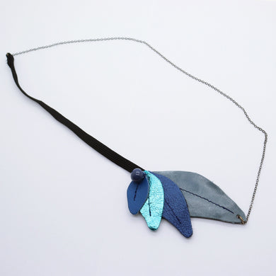 Headband - cuirs bleus
