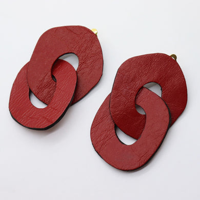 Boucles d'oreilles •DAGDA• rouges - A CLIP