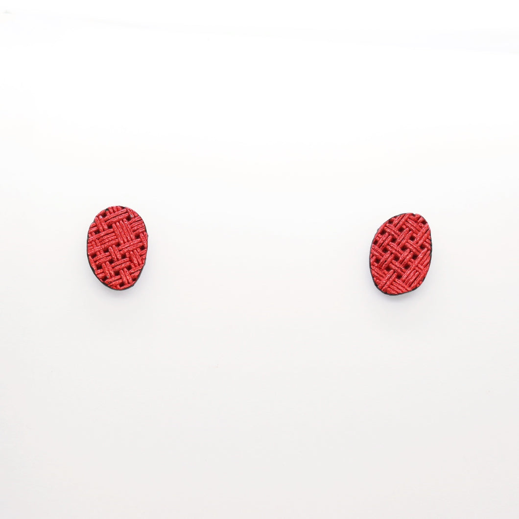 Boucles d'oreilles •GRETA• rouges