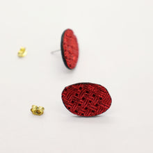 Charger l&#39;image dans la galerie, Boucles d&#39;oreilles •GRETA• rouges