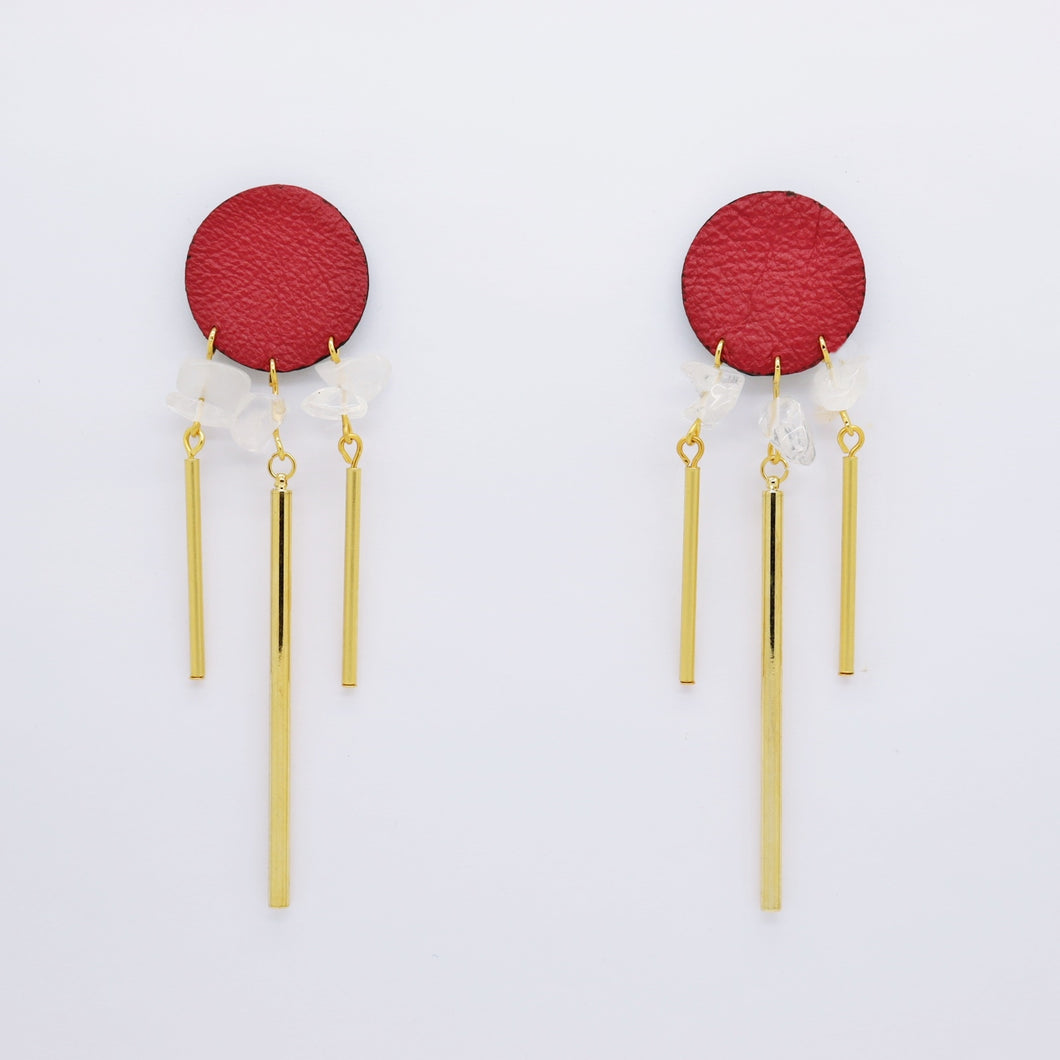 Boucles d'oreilles •TOTÉ• framboises