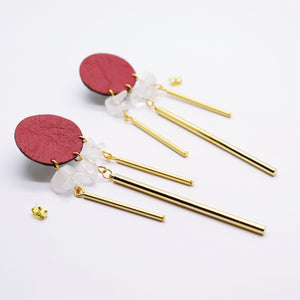 Boucles d'oreilles •TOTÉ• framboises