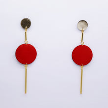 Charger l&#39;image dans la galerie, Boucles d&#39;oreilles •RIA• rouges