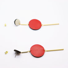 Charger l&#39;image dans la galerie, Boucles d&#39;oreilles •RIA• rouges