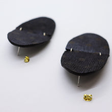 Charger l&#39;image dans la galerie, Boucles d&#39;oreilles •LOUISA• Noires
