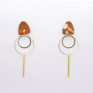 Boucles d'oreilles •Tina• Marrons