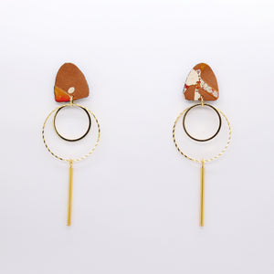 Boucles d'oreilles •Tina• Marrons